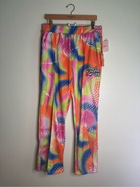 NWT FUBU 05 Multicolor Wave Print Track Pants (XL)